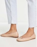 Wide Fit Lullaby bow ballet in beige