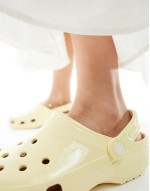 Classic Clogs In High Shine Buttercream