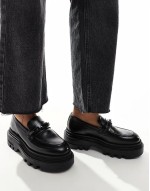 Alexia leather loafers in black